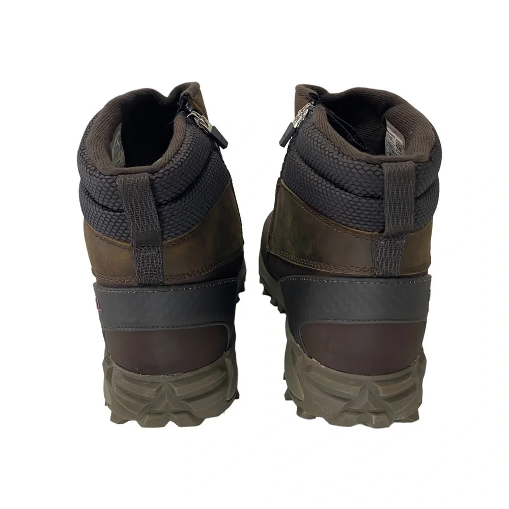Merrell Men's Thermo Kiruna Mid Zip Waterproof Boot on‎ Clay Brown Leather 15
